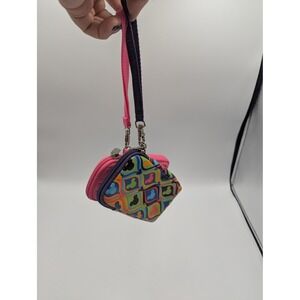 Disney Mickey Mouse Tech Pouch Set Pink & Multicolor Pattern Small Cases